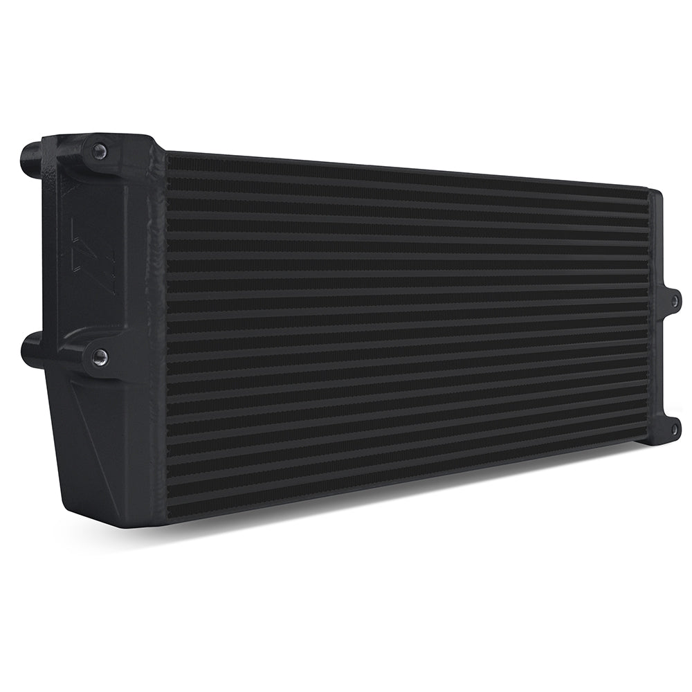 Mishimoto Universal Heavy-Duty Bar-and-Plate Oil Cooler, 17in Core, Opposite-Side Outlets MMOC-OO-17BK