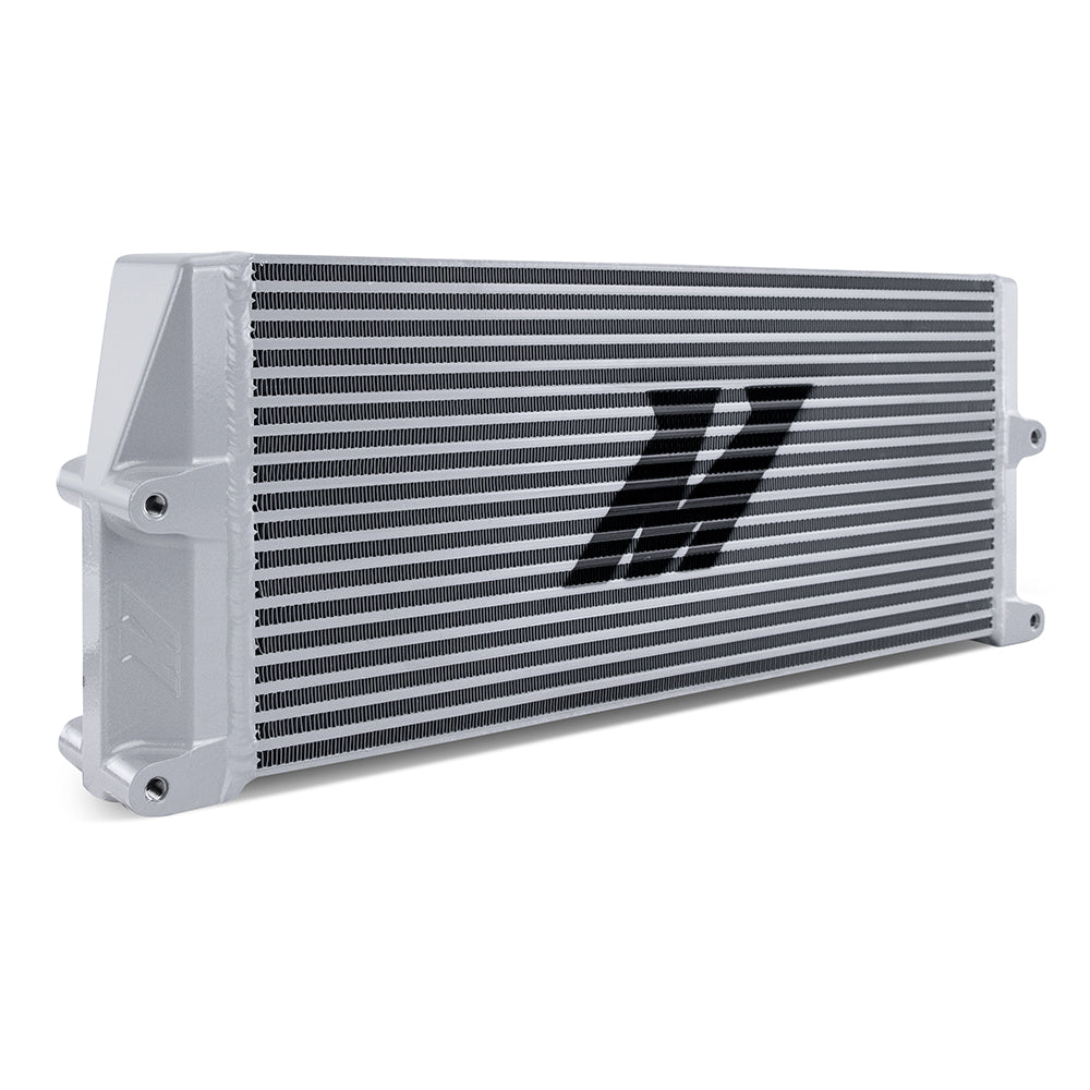 Mishimoto Heavy-Duty Bar and Plate Oil Cooler, 17in Core, Same-Side Outlets, Silver MMOC-SSO-17SL