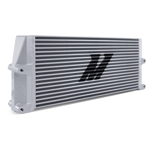 Mishimoto Heavy-Duty Bar and Plate Oil Cooler, 17in Core, Same-Side Outlets, Silver MMOC-SSO-17SL