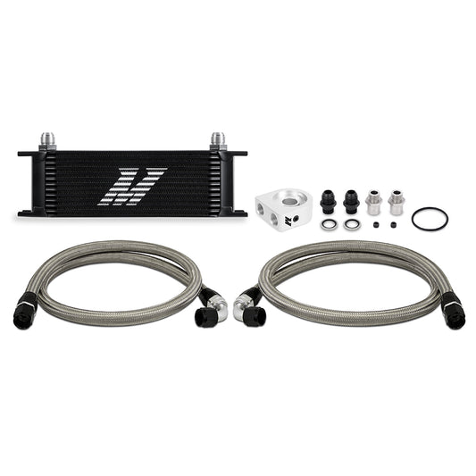 Mishimoto Universal Oil Cooler Kit, 13-Row, Black MMOC-U13BK