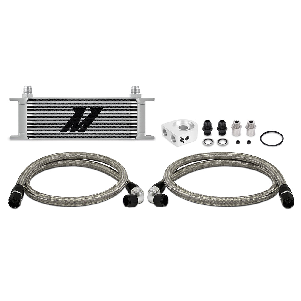 Mishimoto Universal Oil Cooler Kit, 13-Row, Silver MMOC-U13SL