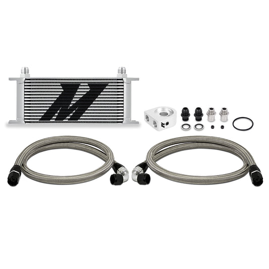 Mishimoto Universal Oil Cooler Kit, 16-Row, Silver MMOC-U16SL