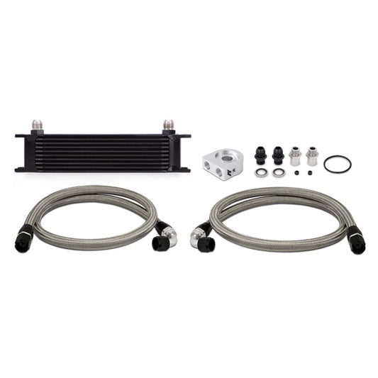 Mishimoto Universal 10 Row Oil Cooler Kit, Black MMOC-UBK