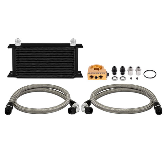 Mishimoto Universal Thermostatic 19 Row Oil Cooler Kit, Black MMOC-ULTBK