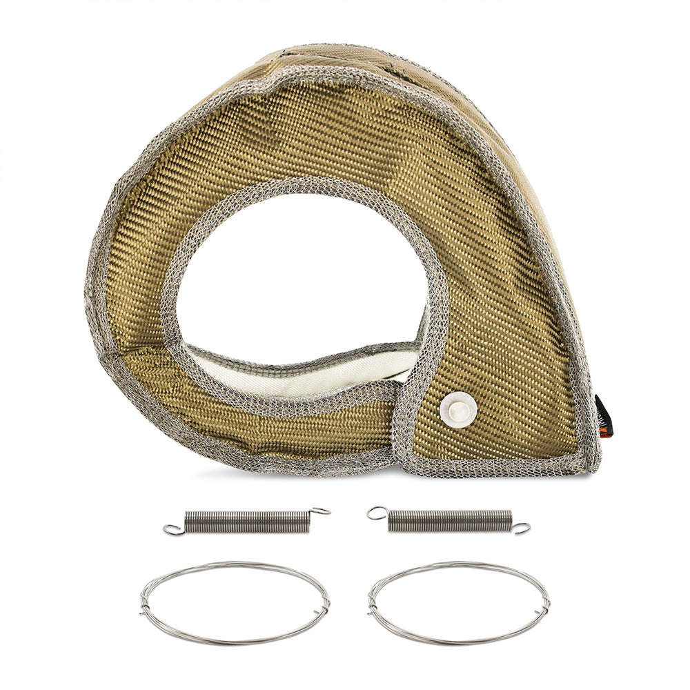 Mishimoto Titanium Turbo Blanket, Fits Chevrolet/GMC 6.6L Duramax 2017-2019 MMTB-DMAX-17