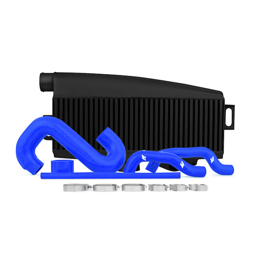 Mishimoto Subaru WRX/STI Perf. Top-Mount Intercooler Kit (black w/ blue pipes), 2002-2007 MMTMIC-WRX-01BKBL
