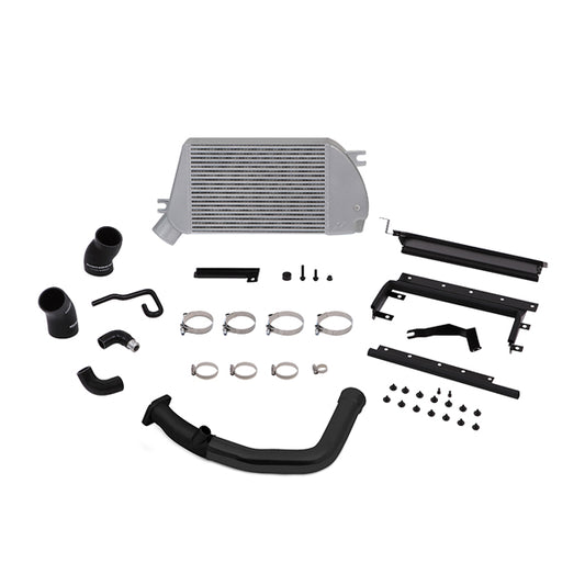 Mishimoto Subaru WRX Perf. Top Mount Intercooler (Black) & Charge-Pipe Kit (Silver) 15-21 MMTMIC-WRX-15BSL