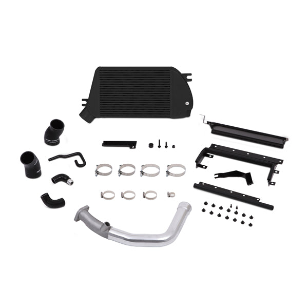 Mishimoto Subaru WRX Perf. Top Mount Intercooler(Black) & Charge-Pipe Kit(Polished) 15-21 MMTMIC-WRX-15PBK