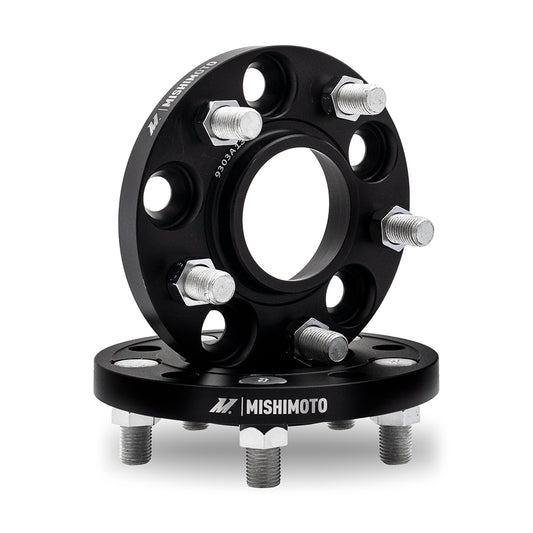 Mishimoto Wheel Spacers, 5X114.3, 70.5mm Center Bore, M14 X 1.5, 0.80-in Thick, Black MMWS-001-200BK