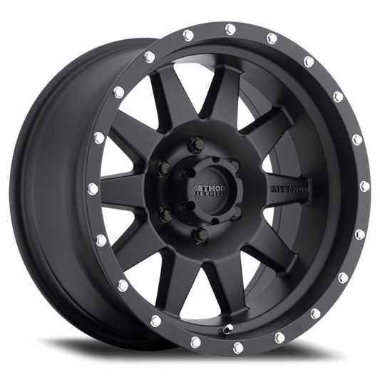 The Standard Model BOLT 301  18x9  4.5 Backspace/-12mm Offset  108mm Hub Bore (Matte Black)
