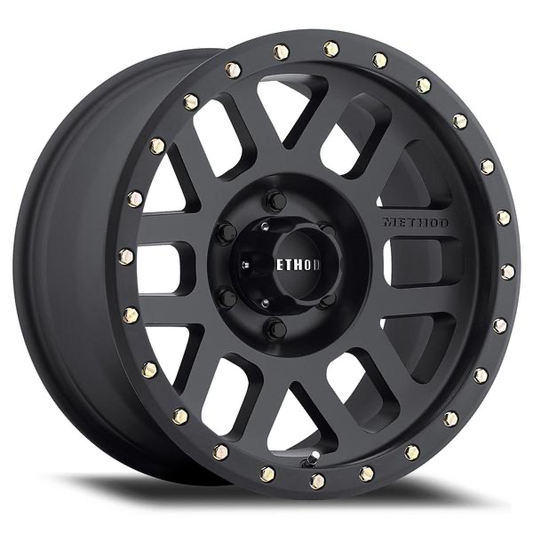 Grid Model BOLT 304/305  17x8.5  4.75 Backspace - 108mm Hub Bore (Matte Black)