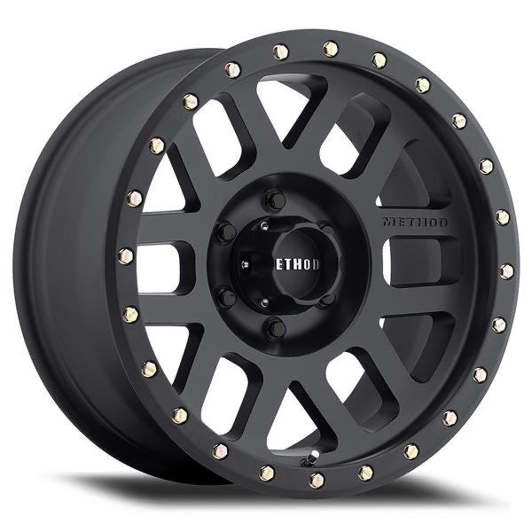 Grid Model BOLT 304/305  17x8.5  4.75 Backspace - 131mm Hub Bore (Matte Black)