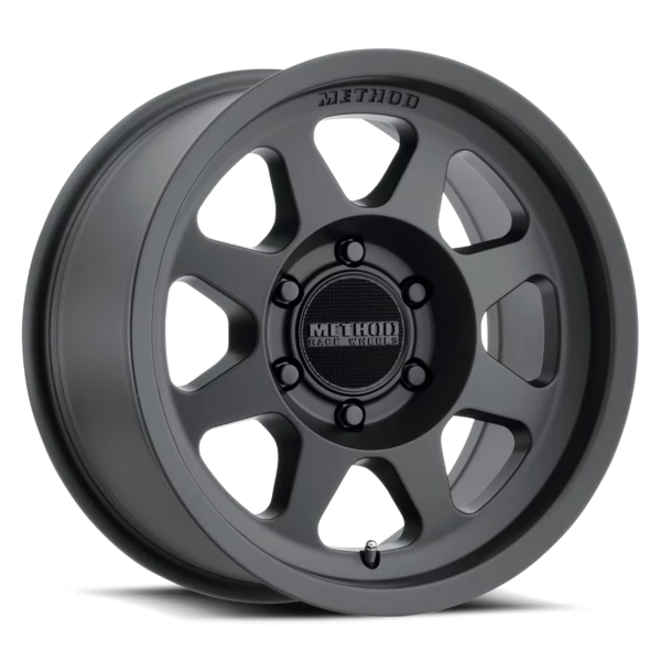MR701  17x8.5  0mm Offset  5x5  71.5mm Centerbore  Matte Black 