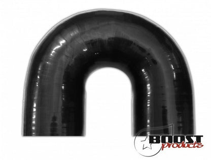 BOOST products Silicone Elbow 180 Degrees, 70mm (2-3/4") ID, Black '3256000700