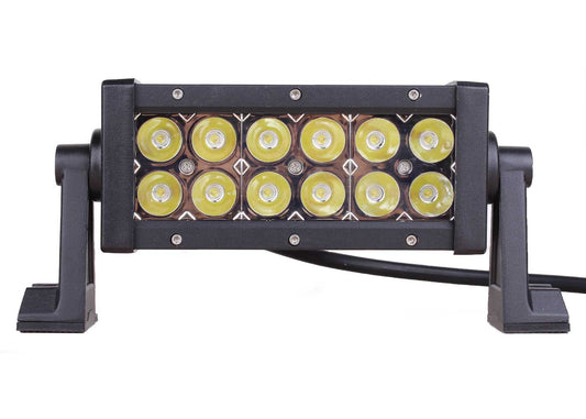 Quake LED - QUDA014 - 8 Inch LED Light Bar Dual Row 36 Watt Combo White/Amber Magma Series