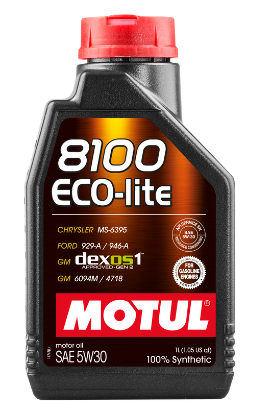 Motul 8100 ECO-LITE 5W30 - 1L - Synthetic Engine Oil 108212