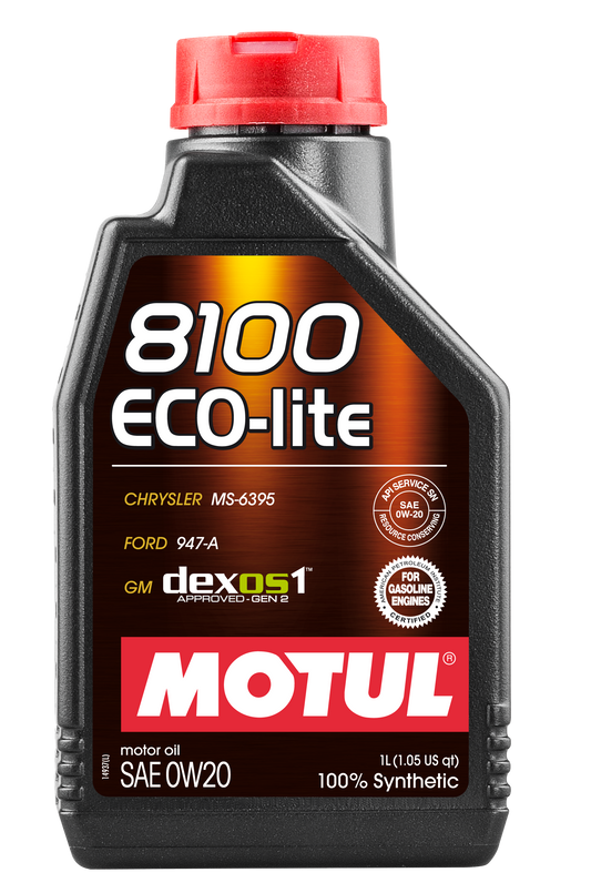 Motul 8100 ECO-LITE 0W20 - 1L - Synthetic Engine Oil 108534