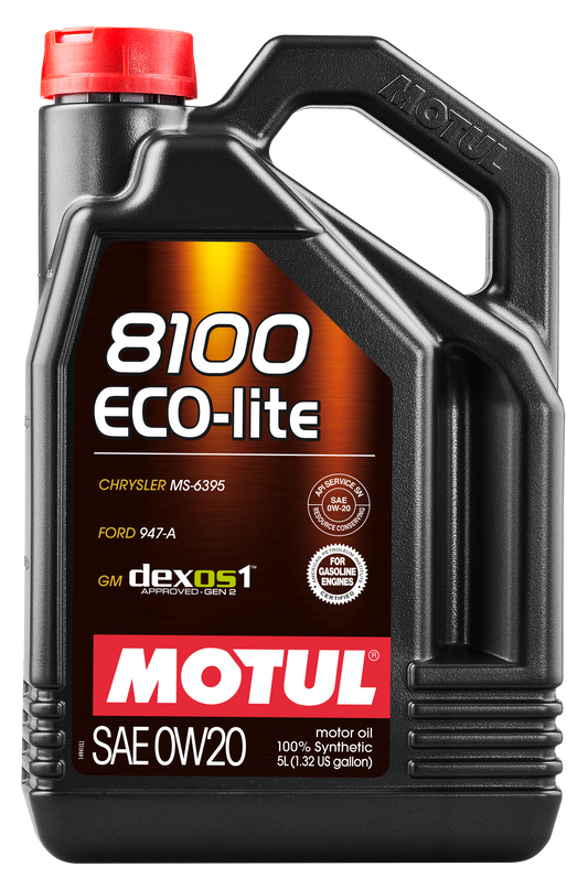 Motul 8100 ECO-LITE 0W20 - 5L - Synthetic Engine Oil 108536
