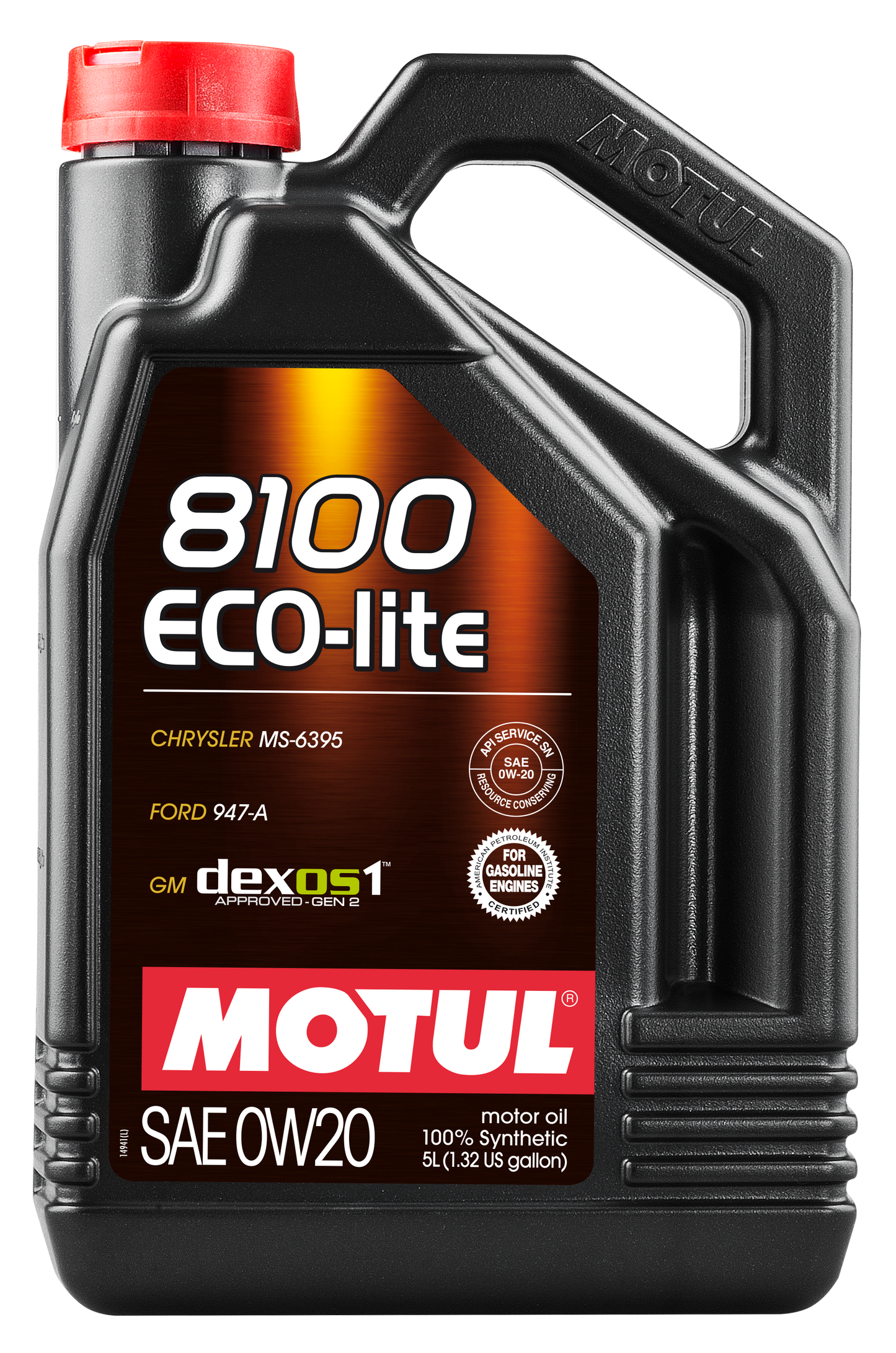 Motul 8100 ECO-LITE 0W20 - 5L - Synthetic Engine Oil 108536