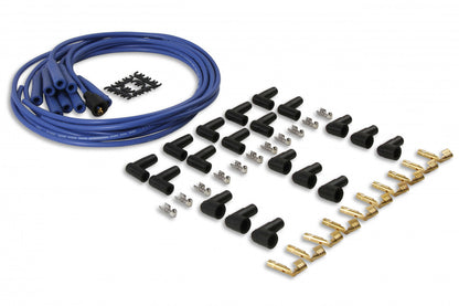 ACCEL Spark Plug Wire Set- 8mm - Blue Wire with Blue Straight Boots 4040B