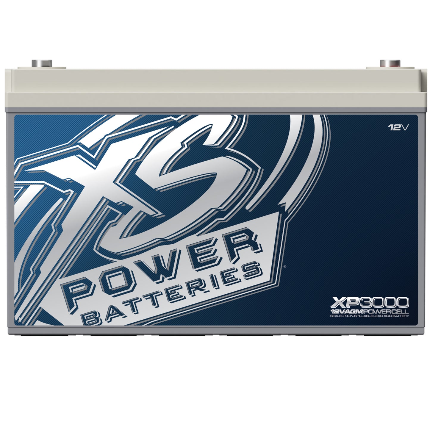 XS Power Batteries 12V AGM XP Series Supplemental Batteries - M6 Terminal Bolts Included 3000 Max Amps XP3000