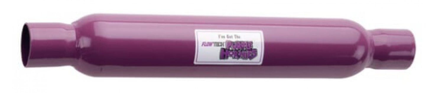 Flowtech Muff - Purple Hornie 2.25" In/Out Exhaust Muffler 50225FLT