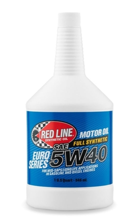 Red Line, Euro-Series 5W40 Motor Oil 12/1 quart 112404