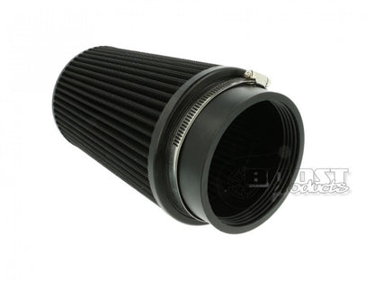 BOOST products Universal Air Filter 100mm (3-15/16") ID Connection, 200mm (7-7/8") Length, Black IN-LU-200-100