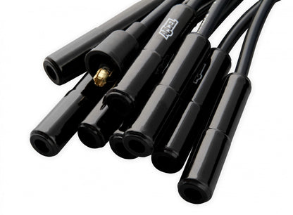 ACCEL Spark Plug Wire Set - Universal - 180 Deg Black Ceramic Boots 9000CK
