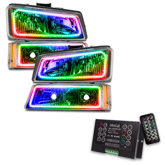 Oracle Lighting 8205-333 - 2003-2006 Chevy Silverado Pre-Assembled Headlights w/ Parking Lights