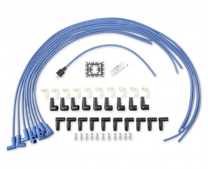 ACCEL Spark Plug Wire Set- 8mm - Blue Wire with Blue 90 Deg Boots 4041B