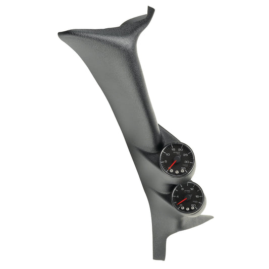 AutoMeter PILLAR KIT 0-35 PSI/2000 Fahrenheit 99-07 FORD SUPERDUTY SPEK-PRO BLACK DIAL BLACK BEZEL FLAT ANTIGLARE LENS P72010