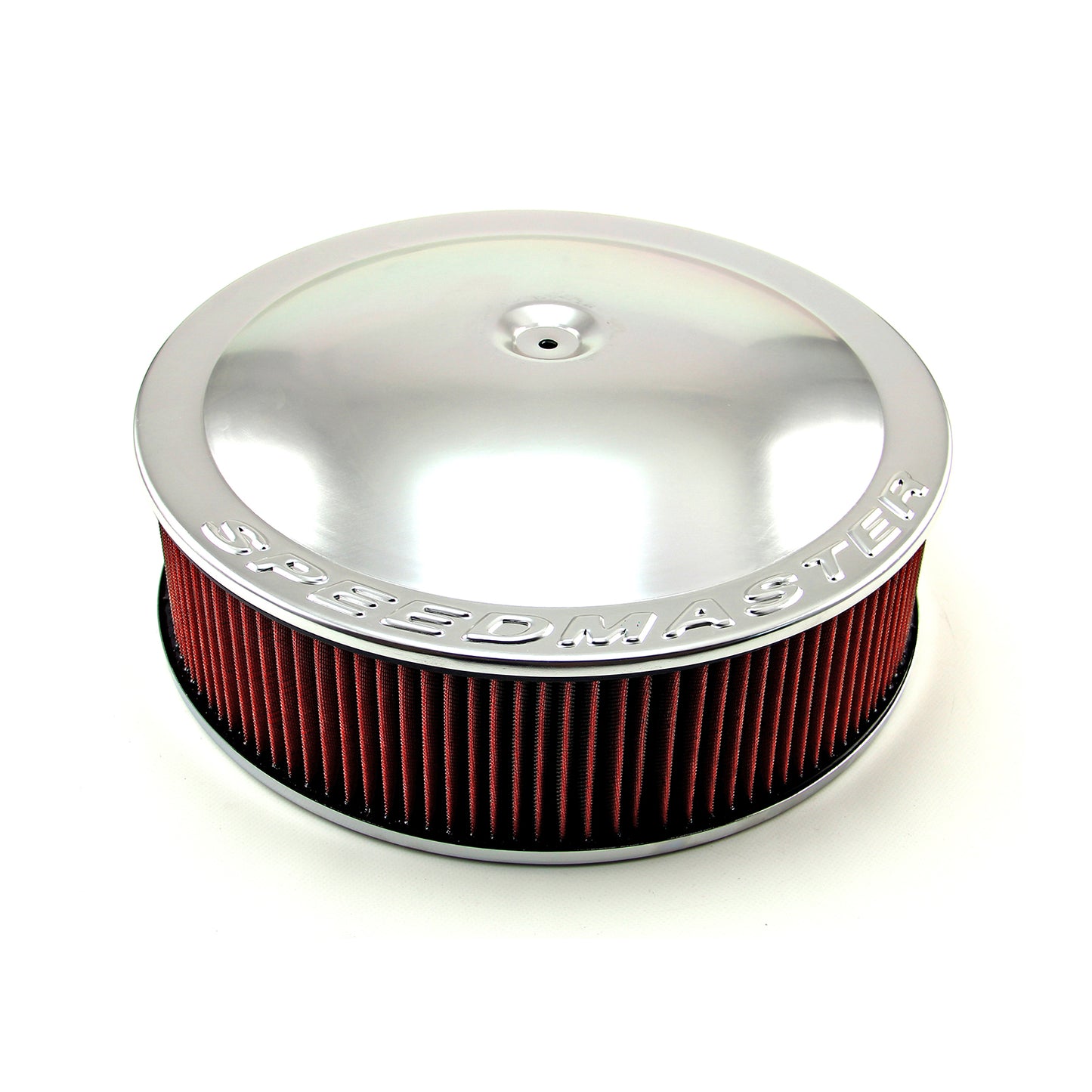 Speedmaster PCE104.1080 14" X 4" Washable Element Flat Base Aluminum Air Cleaner Polished
