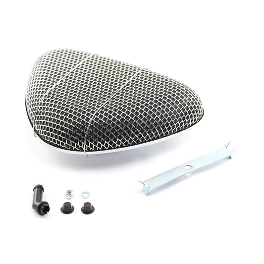 Speedmaster PCE104.1082 11 1/2" L X 8 1/2" W Superflow Triangular Chrome Air Cleaner Kit