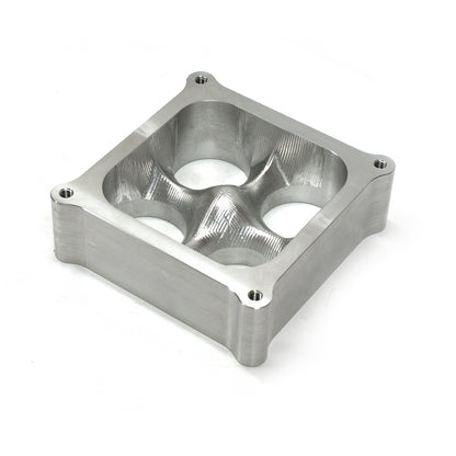 Speedmaster PCE120.1010 2" Aluminum 4500 CNC Machined Carburetor Spacer Square Bore 4 Port