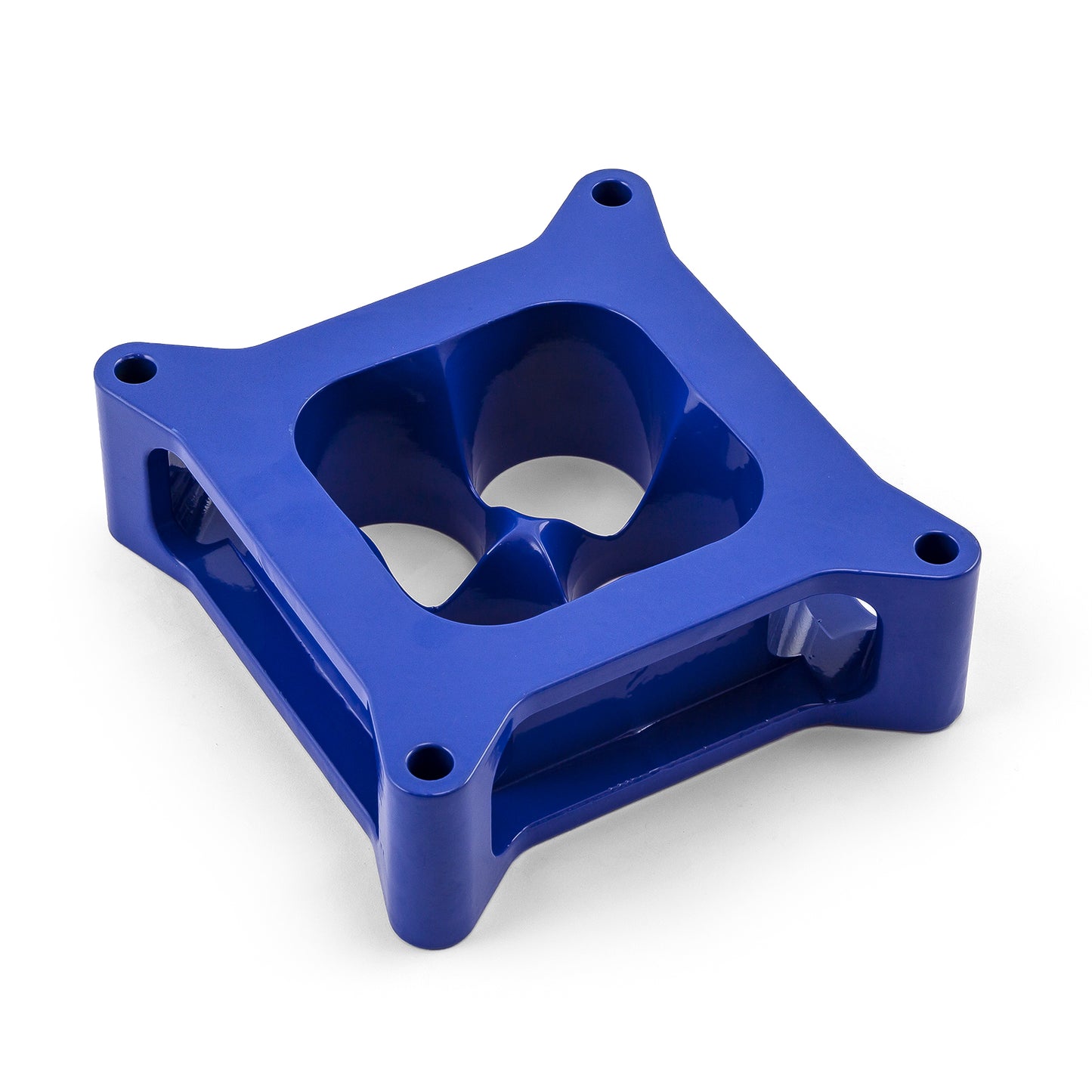 Speedmaster PCE120.1017 2" Aluminum 4150 CNC Machined Carburetor Spacer Square Bore 4 Port - Blue