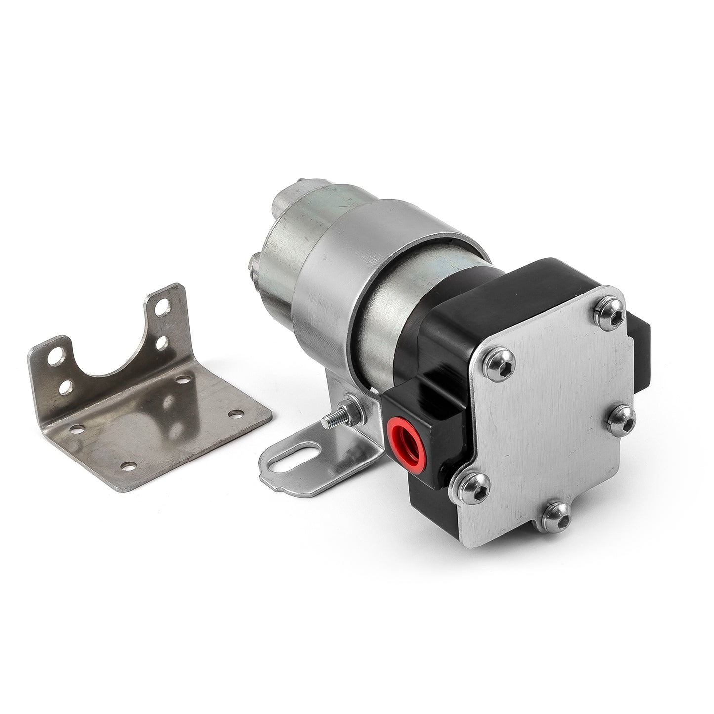 Speedmaster PCE145.1019.02 140 Gph @ 14 PSI Red Billet Universal Electric Fuel Pump - Black