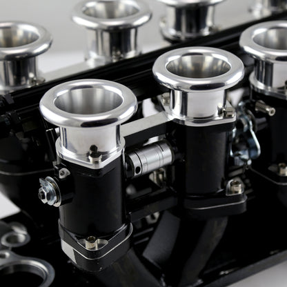 Speedmaster 1-148-004 Fits Chevy SBC 350 Downdraft EFI Stack Intake Manifold System Complete Black