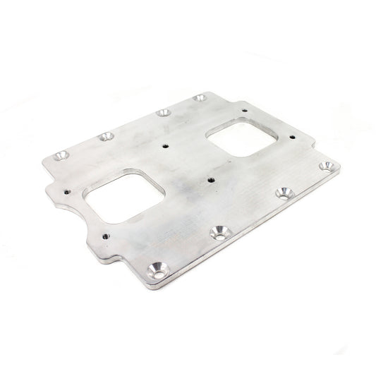 Speedmaster PCE149.1008 Universal Supercharger Intake Manifold 6/71 To Twin Carburetor Adapter Plate