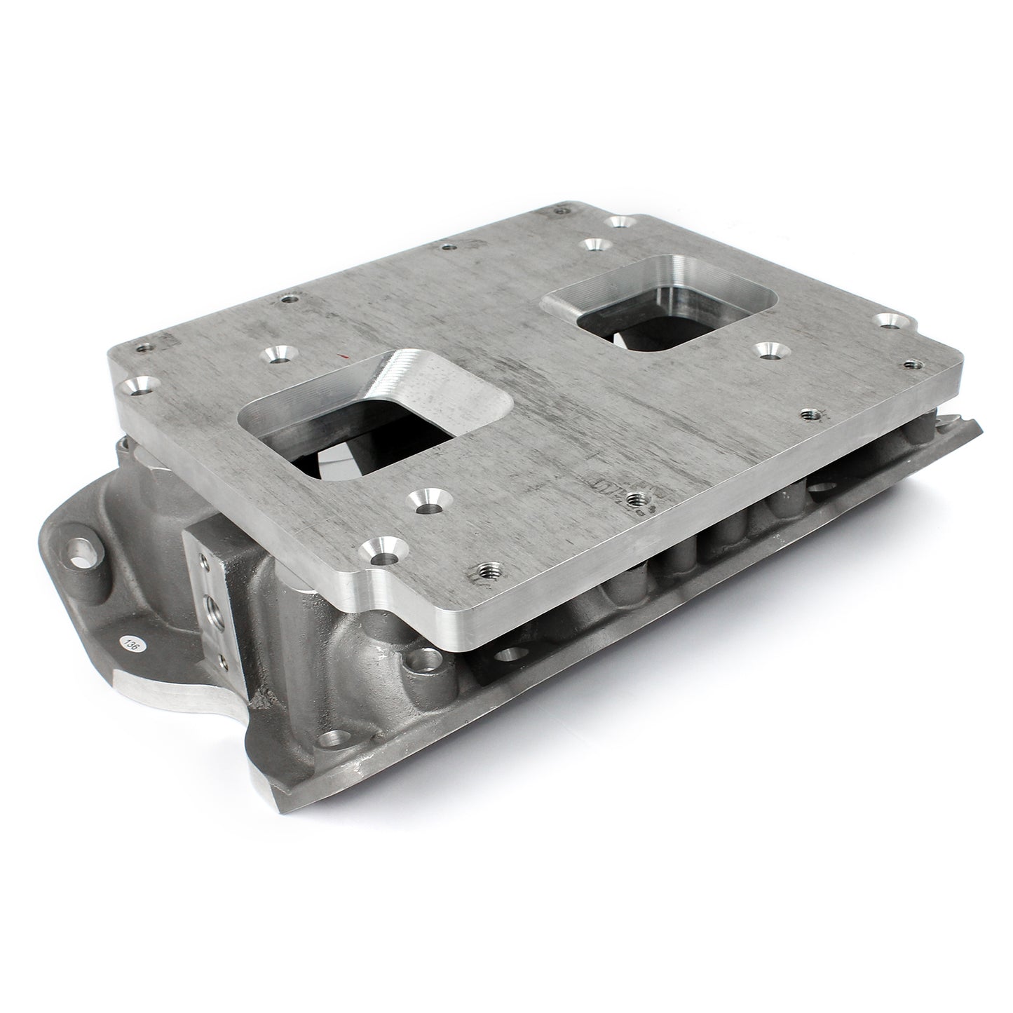 Speedmaster PCE149.1016 Fits Ford 302 351C Cleveland 3V 4V W/Tongues Intake Manifold For 6-71 8-71 Blower