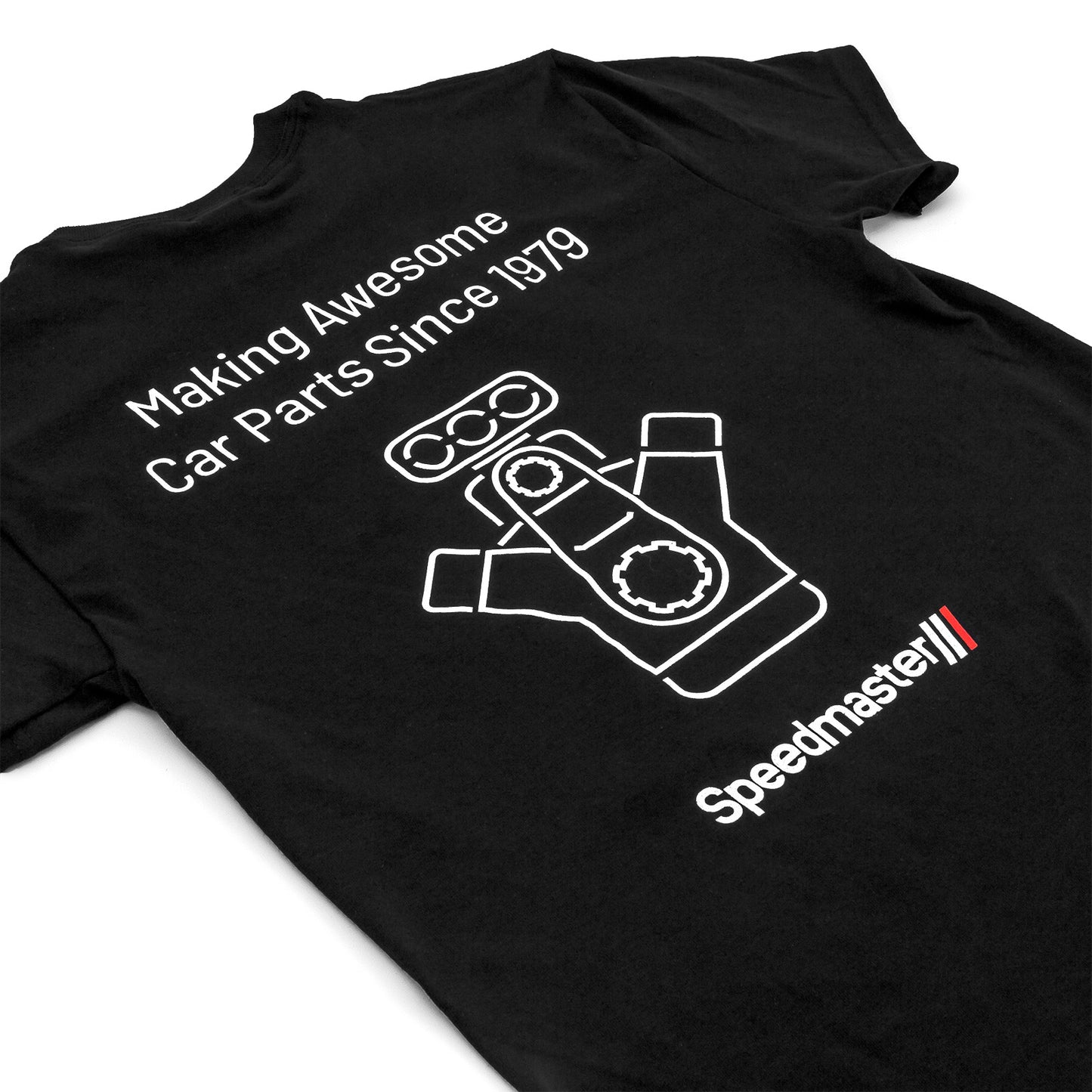 Speedmaster PCE160.1039.04 Speedmaster Engine Black Cotton T-Shirt - XL