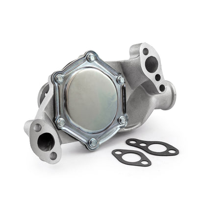 Speedmaster PCE195.1001.01 Fits Chevy SBC 350 High Volume Aluminum Short Water Pump W/o Heater Port [Satin]