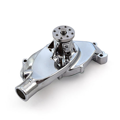 Speedmaster PCE195.1010.04 Fits Chevy BBC 454 High Volume Aluminum Short Water Pump Chrome