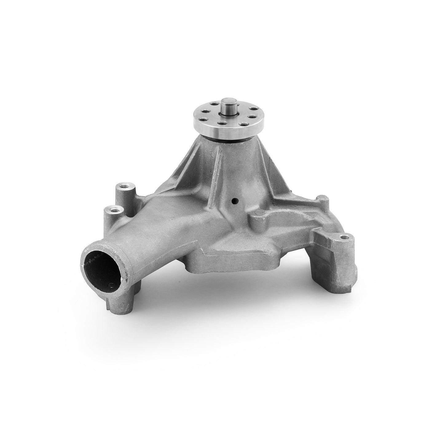 Speedmaster PCE195.1106 Fits Chevy SBC 350 HV Straight Impeller Aluminum Long Water Pump Satin