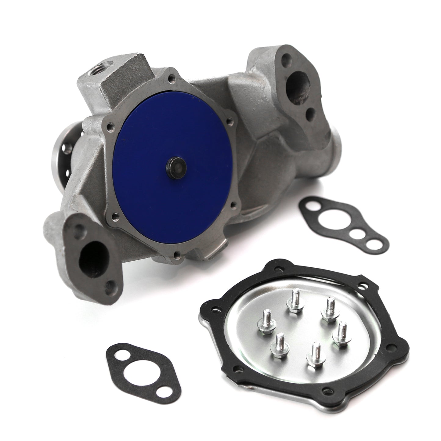 Speedmaster PCE195.1107 Fits Chevy SBC 350 HV Straight Impeller Aluminum Short Water Pump Satin