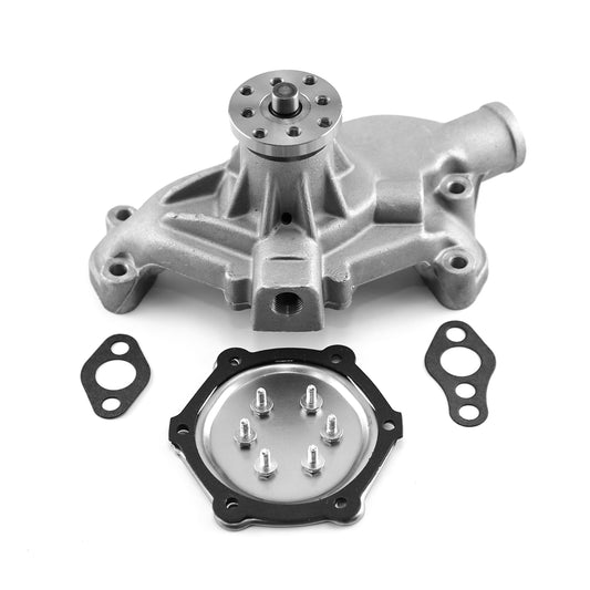 Speedmaster PCE195.1107 Fits Chevy SBC 350 HV Straight Impeller Aluminum Short Water Pump Satin