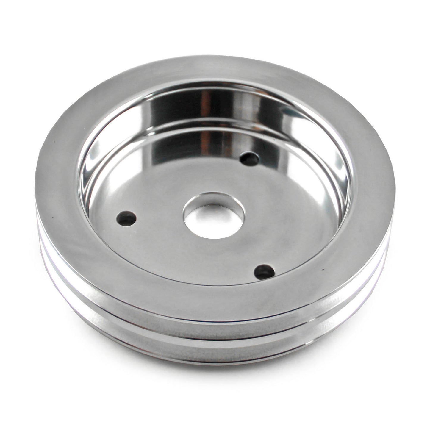 Speedmaster PCE239.1002 Fits Chevy BBC 454 Billet Aluminum Short Water Pump Swp 2 Groove Crank Pulley