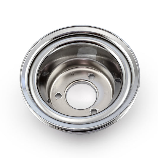 Speedmaster PCE239.1016 Fits Chevy BBC 454 Steel Long Water Pump Lwp 3 Groove Crank Pulley Chrome