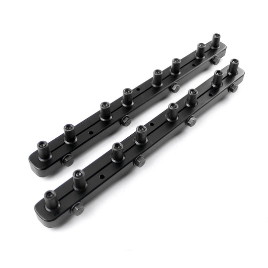 Speedmaster PCE259.1006 Fits Ford SB 289 302 351 Windsor Rocker Stud Girdle Kit Black With 7/16" Polylock Nuts