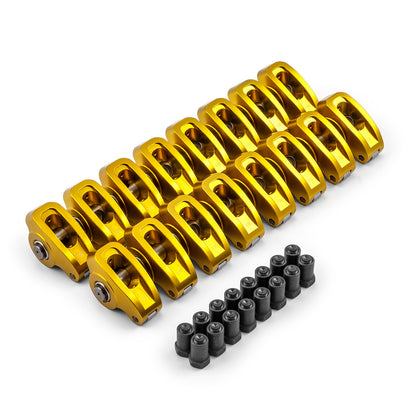 Speedmaster PCE261.1004.01 Fits Chevy SBC 350 1.5 Ratio 7/16" Aluminum Roller Rocker Arms Set